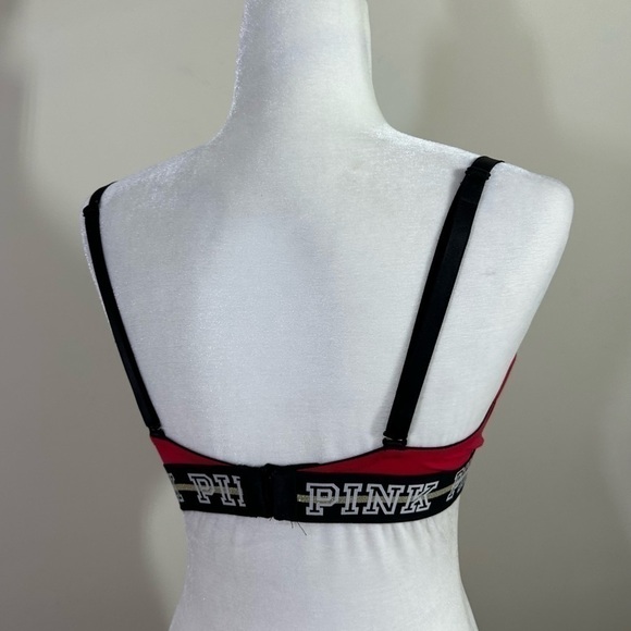 Pink Victoria Secret sz 34D bra red t—shirt style super cute - Picture 4 of 10